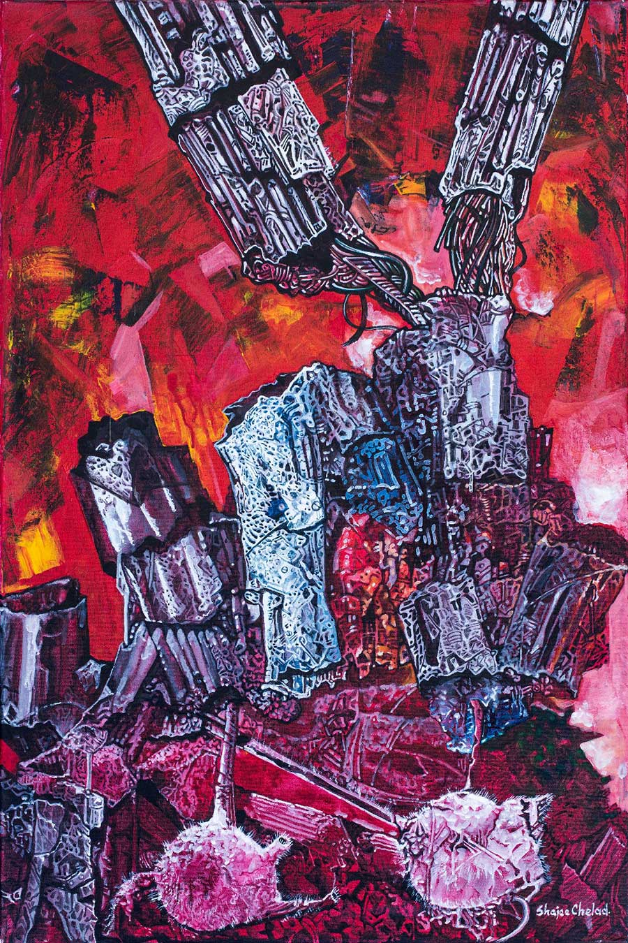 Shajee Chelad Acrylic on canvas