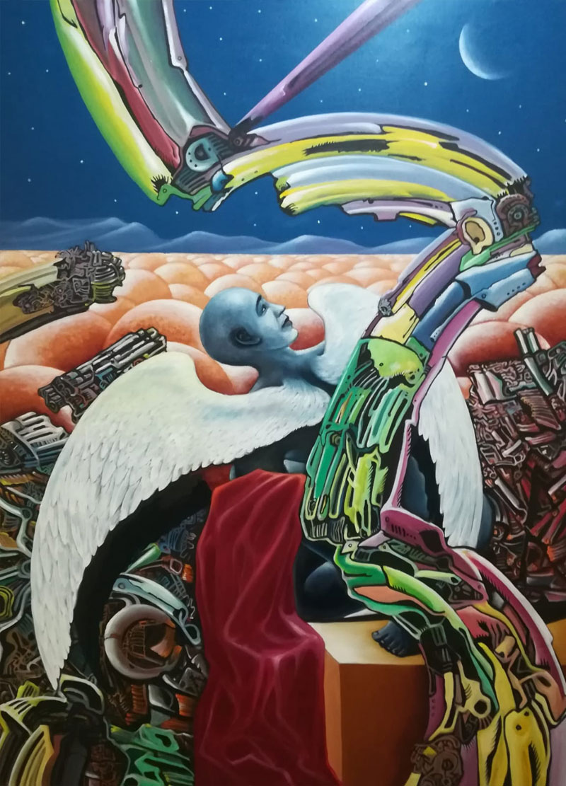 Shajee Chelad Acrylic on canvas